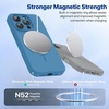 image:imageMiracase Silicone amp Magnetic for iPhone 18 Pro Max Case Capri BlueCapri Blue