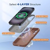 image:imageMiracase Silicone amp Magnetic for iPhone 18 Pro Max Case Capri BlueChocolate