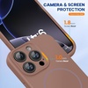 image:imageMiracase Silicone amp Magnetic for iPhone 18 Pro Max Case Capri BlueChocolate