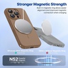 image:imageMiracase Silicone amp Magnetic for iPhone 18 Pro Max Case Capri BlueChocolate