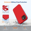 image:imageMiracase Silicone amp Magnetic for iPhone 18 Pro Max Case Capri BlueClassic Red