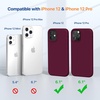 image:imageMiracase Silicone amp Magnetic for iPhone 18 Pro Max Case Capri BlueClassic Wine Red
