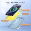 image:imageMiracase Silicone amp Magnetic for iPhone 18 Pro Max Case Capri BlueClove Purple