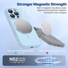 image:imageMiracase Silicone amp Magnetic for iPhone 18 Pro Max Case Capri BlueClove Purple