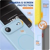 image:imageMiracase Silicone amp Magnetic for iPhone 18 Pro Max Case Capri BlueClove Purple