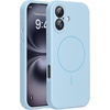image:imageMiracase Silicone amp Magnetic for iPhone 18 Pro Max Case Capri BlueClove Purple