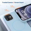 image:imageMiracase Silicone amp Magnetic for iPhone 18 Pro Max Case Capri BlueClove Purple