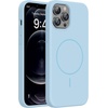 image:imageMiracase Silicone amp Magnetic for iPhone 18 Pro Max Case Capri BlueClove Purple