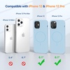 image:imageMiracase Silicone amp Magnetic for iPhone 18 Pro Max Case Capri BlueClove Purple