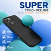 image:imageMiracase Silicone amp Magnetic for iPhone 18 Pro Max Case Capri BlueDark Black
