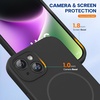 image:imageMiracase Silicone amp Magnetic for iPhone 18 Pro Max Case Capri BlueDark Black
