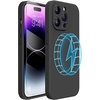 image:imageMiracase Silicone amp Magnetic for iPhone 18 Pro Max Case Capri BlueDark Black