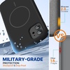 image:imageMiracase Silicone amp Magnetic for iPhone 18 Pro Max Case Capri BlueDark Black
