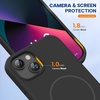 image:imageMiracase Silicone amp Magnetic for iPhone 18 Pro Max Case Capri BlueDark Black