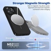 image:imageMiracase Silicone amp Magnetic for iPhone 18 Pro Max Case Capri BlueDark Black