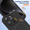 image:imageMiracase Silicone amp Magnetic for iPhone 18 Pro Max Case Capri BlueDark Black