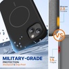 image:imageMiracase Silicone amp Magnetic for iPhone 18 Pro Max Case Capri BlueDark Black