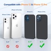 image:imageMiracase Silicone amp Magnetic for iPhone 18 Pro Max Case Capri BlueDark Black