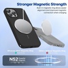 image:imageMiracase Silicone amp Magnetic for iPhone 18 Pro Max Case Capri BlueDark Black