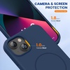 image:imageMiracase Silicone amp Magnetic for iPhone 18 Pro Max Case Capri BlueDark Blue