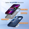 image:imageMiracase Silicone amp Magnetic for iPhone 18 Pro Max Case Capri BlueDark Blue