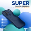 image:imageMiracase Silicone amp Magnetic for iPhone 18 Pro Max Case Capri BlueDark Blue