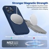 image:imageMiracase Silicone amp Magnetic for iPhone 18 Pro Max Case Capri BlueDark Blue