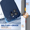 image:imageMiracase Silicone amp Magnetic for iPhone 18 Pro Max Case Capri BlueDark Blue