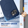 image:imageMiracase Silicone amp Magnetic for iPhone 18 Pro Max Case Capri BlueDark Blue