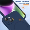 image:imageMiracase Silicone amp Magnetic for iPhone 18 Pro Max Case Capri BlueDark Blue