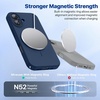 image:imageMiracase Silicone amp Magnetic for iPhone 18 Pro Max Case Capri BlueDark Blue