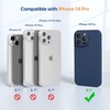 image:imageMiracase Silicone amp Magnetic for iPhone 18 Pro Max Case Capri BlueDark Blue