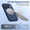 image:imageMiracase Silicone amp Magnetic for iPhone 18 Pro Max Case Capri BlueDark Blue
