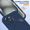 image:imageMiracase Silicone amp Magnetic for iPhone 18 Pro Max Case Capri BlueDark Blue