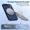 image:imageMiracase Silicone amp Magnetic for iPhone 18 Pro Max Case Capri BlueDark Blue