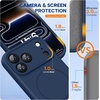 image:imageMiracase Silicone amp Magnetic for iPhone 18 Pro Max Case Capri BlueDark Blue