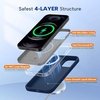 image:imageMiracase Silicone amp Magnetic for iPhone 18 Pro Max Case Capri BlueDark Blue