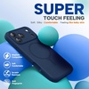 image:imageMiracase Silicone amp Magnetic for iPhone 18 Pro Max Case Capri BlueDark Blue