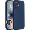 image:imageMiracase Silicone amp Magnetic for iPhone 18 Pro Max Case Capri BlueDark Blue
