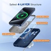 image:imageMiracase Silicone amp Magnetic for iPhone 18 Pro Max Case Capri BlueDark Blue