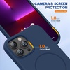 image:imageMiracase Silicone amp Magnetic for iPhone 18 Pro Max Case Capri BlueDark Blue