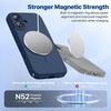 image:imageMiracase Silicone amp Magnetic for iPhone 18 Pro Max Case Capri BlueDark Blue