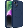 image:imageMiracase Silicone amp Magnetic for iPhone 18 Pro Max Case Capri BlueDark Blue