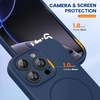 image:imageMiracase Silicone amp Magnetic for iPhone 18 Pro Max Case Capri BlueDark Blue