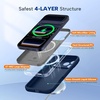 image:imageMiracase Silicone amp Magnetic for iPhone 18 Pro Max Case Capri BlueDark Blue
