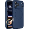 image:imageMiracase Silicone amp Magnetic for iPhone 18 Pro Max Case Capri BlueDark Blue