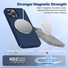 image:imageMiracase Silicone amp Magnetic for iPhone 18 Pro Max Case Capri BlueDark Blue