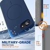 image:imageMiracase Silicone amp Magnetic for iPhone 18 Pro Max Case Capri BlueDark Blue