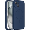 image:imageMiracase Silicone amp Magnetic for iPhone 18 Pro Max Case Capri BlueDark Blue