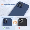 image:imageMiracase Silicone amp Magnetic for iPhone 18 Pro Max Case Capri BlueDark Blue